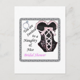 invitation de douche nuptiale - Naughty & Nice ros