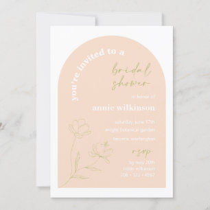 Invitation de douche nuptiale Retro Mariage Party 
