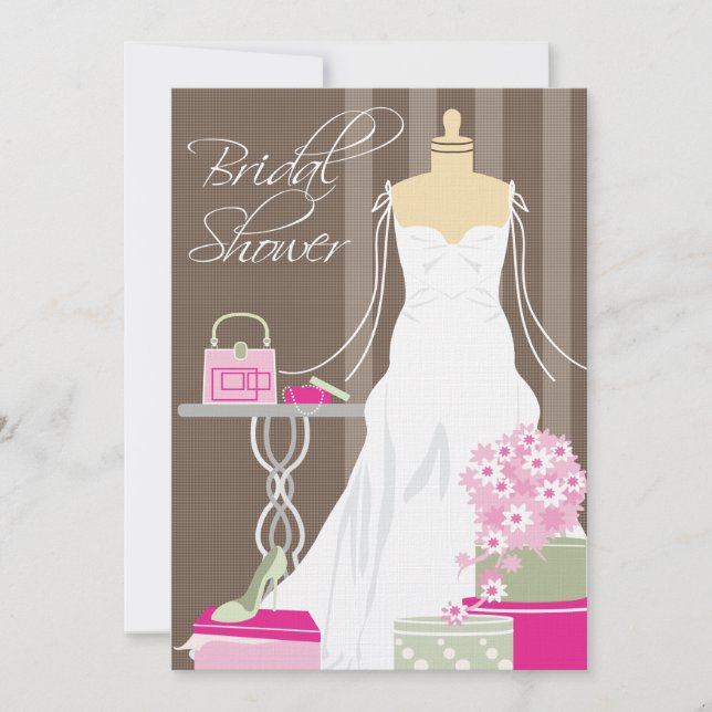 Invitation de douche nuptiale | Rose et Sage (Devant)