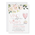 Invitation de douche nuptiale RoseGold Vino avant 