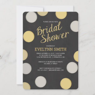 Invitation de douche nuptiale   Tableau noir Silve
