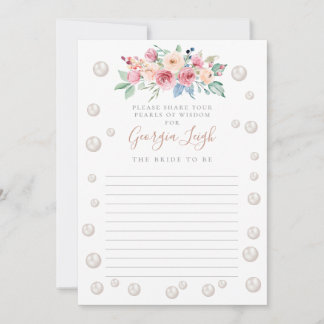 Invitation de douche Pearls & Prosecco