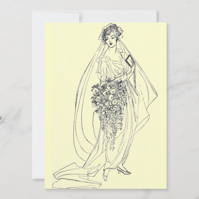 invitation de douche vintage (Devant)
