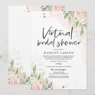 Invitation de douches nuptiales virtuelles Verdure