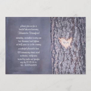 invitation de douches pour les nuptiaux rustiques 