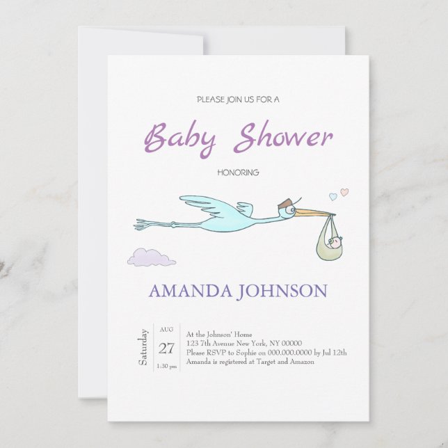 Invitation de dragon coquin (Devant)