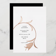 Invitation de Faire-part de mariage à huile de Mod