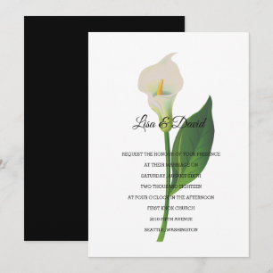 Invitation de faire-part de mariage-Cala Lily