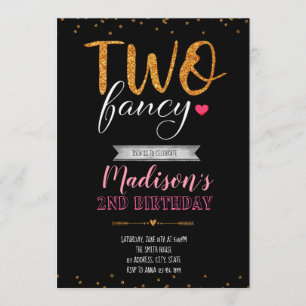 Invitation de fantaisie de fête d'anniversaire