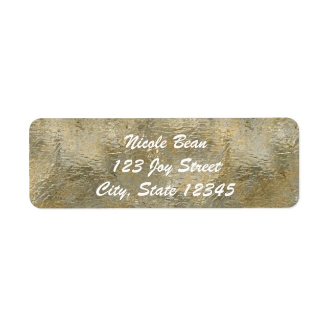 Invitation de fausse feuille d'or chic glamour (Devant)