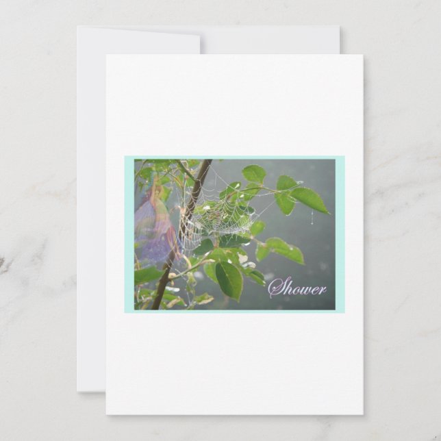 INVITATION DE FÉE DE FÊTE DE LA MARIÉE (Devant)