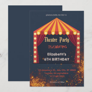 Invitation de fête à la marquise de théâtre – Invi