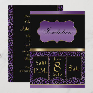 Invitation de fête à toutes fins utiles - Leopard
