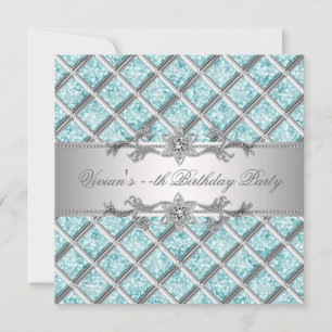 Invitation de fête à toutes occasions Diamants Arg