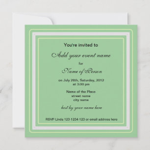 invitation de fête blanche à la framboise