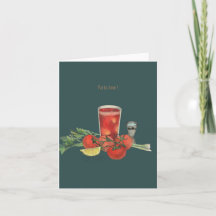 Invitation de fête Bloody Mary