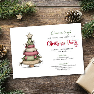 Invitation de fête chic et fantaisiste pour l'arbr