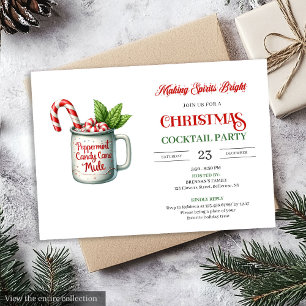 Invitation de fête chic et minimaliste pour cockta