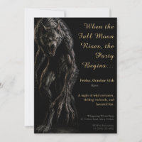 Invitation de fête costumée pour Halloween avec hu