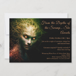 Invitation de fête costumée pour Halloween de la s