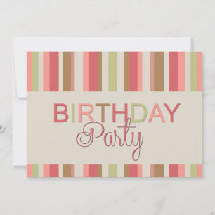 Invitation de fête d'anniversaire