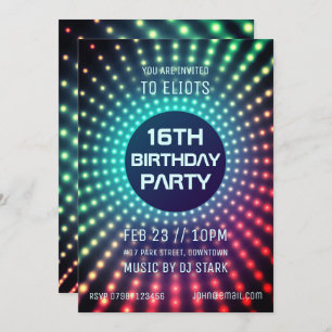 Invitation de fête d'anniversaire