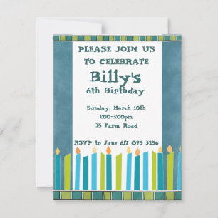 Invitation de fête d'anniversaire