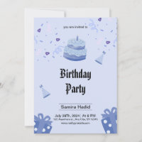 Invitation de fête d'anniversaire