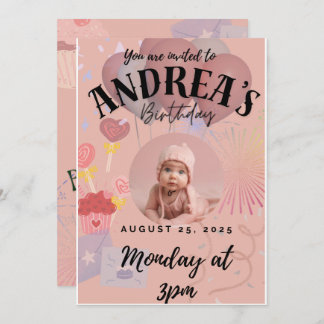 Invitation de fête d'anniversaire
