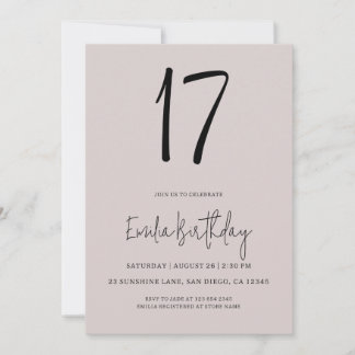 Invitation de fête d'anniversaire