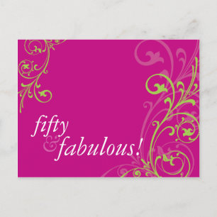 INVITATION DE FÊTE D'ANNIVERSAIRE : : 1 fabuleux