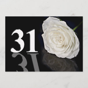 Invitation de fête d'anniversaire 31 années