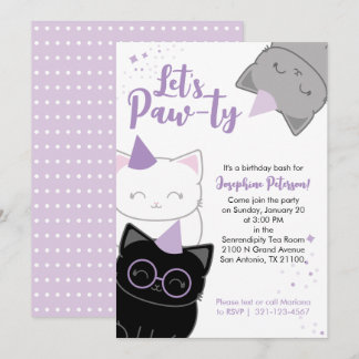 Invitation de fête d'anniversaire amusante pour ch