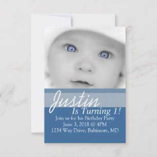 Invitation de fête d'anniversaire  B-Day bl