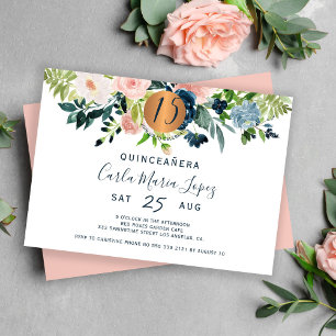 Invitation de fête d'anniversaire chic en aquarell
