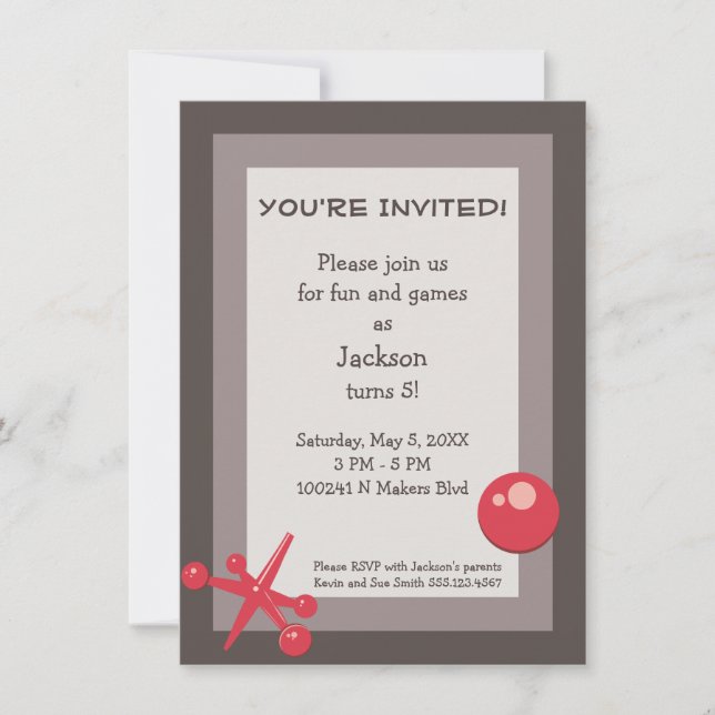 Invitation de fête d'anniversaire - crics (Devant)