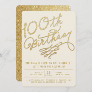 Invitation de fête d'anniversaire d'adulte de