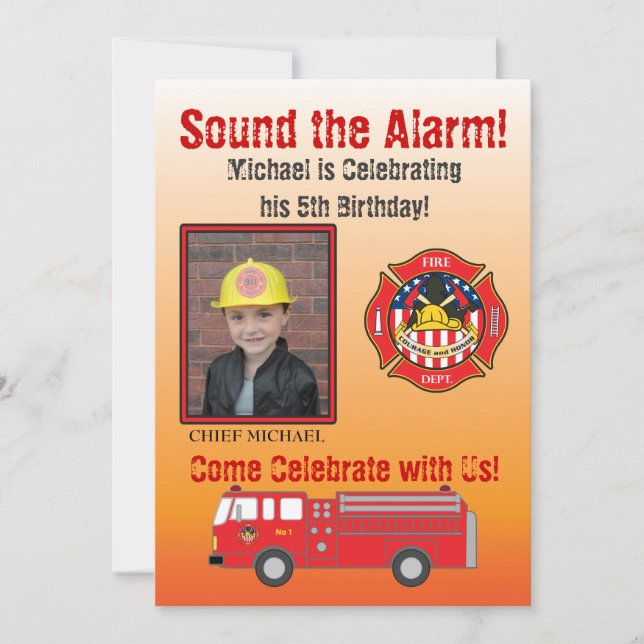 Invitation de fête d'anniversaire de (Devant)