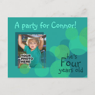 Invitation de fête d'anniversaire de bonheur