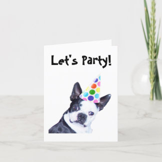 Invitation de fête d'anniversaire de Boston
