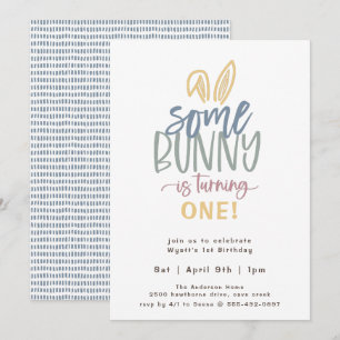 Invitation De Fête D'Anniversaire De Bunny
