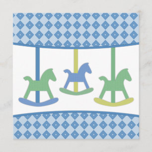 Invitation de fête d'anniversaire de carrousel