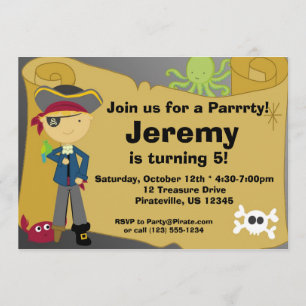 Invitation de fête d'anniversaire de carte de