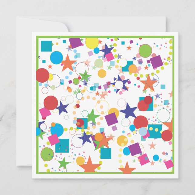 Invitation de fête d'anniversaire de célébration (Devant)