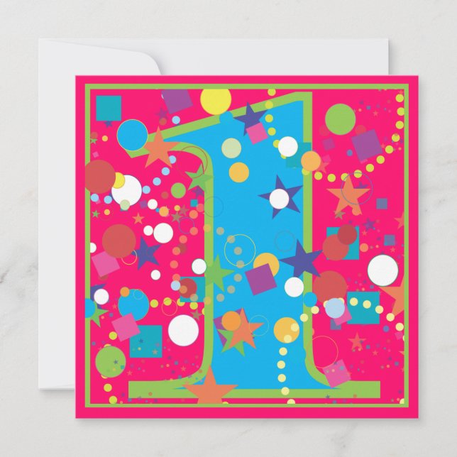 Invitation de fête d'anniversaire de cirque de (Devant)