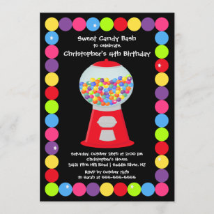 Invitations Faire Part Cartes Anniversaire Gumball Zazzle Invitations Faire Part Cartes Anniversaire Gumball Zazzle