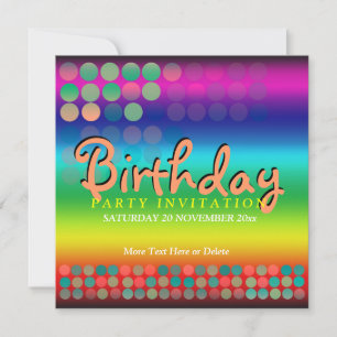 Invitation de fête d'anniversaire de Funtimes