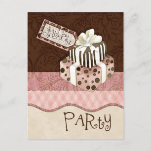 Invitation de fête d'anniversaire de gâteau de