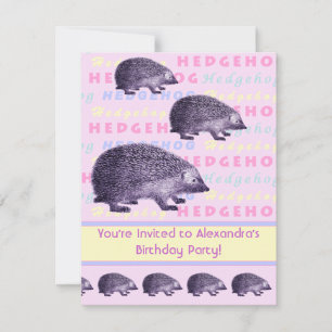 Invitation de fête d'anniversaire de la petite fil
