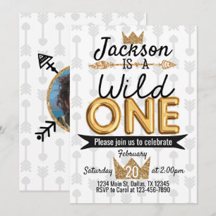 Invitation de fête d'anniversaire de la tribu Wild